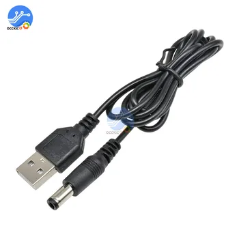 USB 2.0 към DC 5.5 mm X 2,1 мм 5,5X2,1 80 см USB за силово кабел MCU джак