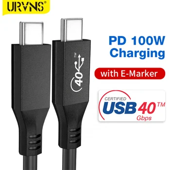 USB4 Gen3 C USB Кабел PD 100 Вата на 8 До/30 Hz Съвместими Thunderbolt 3/4/DP/PCle USB-C USB C 40 gbps USB4.0 Бързият Кабел за MacBook Pro