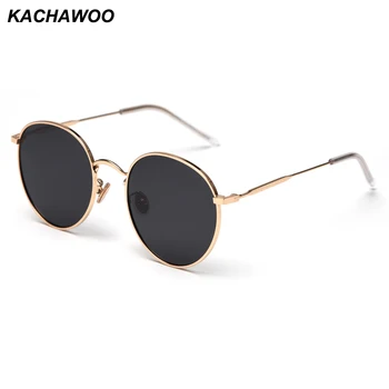 Kachawoo поляризирани очила дамски 2019 мъже в метална рамка, кръгли мъжки слънчеви очила за шофиране червени и черни аксесоари летните слънчеви очила