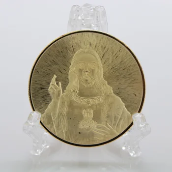 2021 Исус Християнството, Религиозната Вяра Възпоменателна Монета Световно Братство, Подаръчни Изделия Златна Монета Медал Икона Колекция Diy
