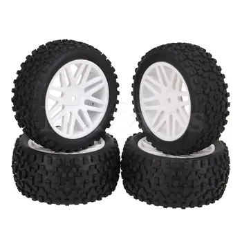 2 ЕЛЕМЕНТА Черно RC1: 10 / типът на Предните и Задните джанти са с точков модел и Гумени Джанти гуми за suv