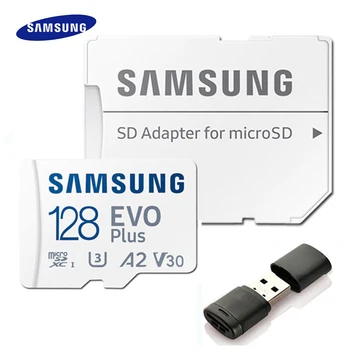 Карта памет SAMSUNG 128 GB, 256 GB Micro SD Карти 64 GB EVO Plus tarjeta Micro SD Class 10 TF Карта 4K microSD, 32 GB cartao de memoria
