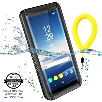 Водоустойчиви Калъфи за Телефон Samsung Galaxy S20 S9 S10 S8 Plus Note 20 Ultra S7 Edge Защитно покритие с Плаващ Каишка Калъф за вашия Телефон