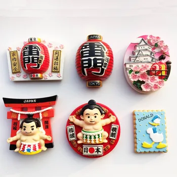 Японски Човешки Пейзаж Туристически Сувенири, Ръчно Изработени Рисувани Изделия Магнитни Стикери, Магнити За Хладилник