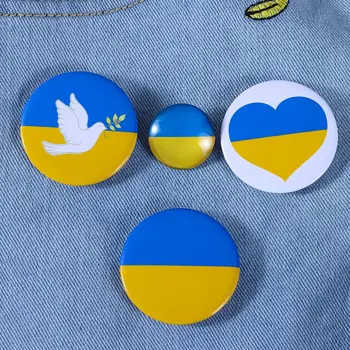 Жените И Мъжете Бижута Подарък, Шапка, Чанта Дрехи Украйна Икона Жълто-Синя Брошка На Националния Флаг Брошка Tin Украйна Брошка