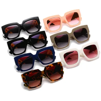 Модерен Квадратен Големи Слънчеви Очила, Дамски, Мъжки Луксозни Маркови Дизайнерски Слънчеви Очила Famale Мъжки Ретро Очила с UV400 Нюанси
