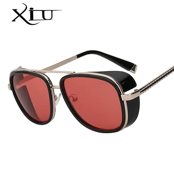 XIU квадратни слънчеви очила мъжки маркови дизайнерски слънчеви очила реколта ретро суперзвезда модни очила oculos UV400