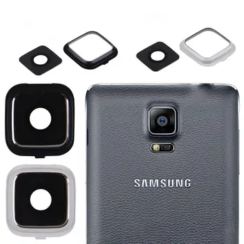Нов Титуляр Рамка Камера + Защитно Покритие Стъкло На Обектива За Samsung Galaxy Note 4 Ремонт На Сменяеми Аксесоари