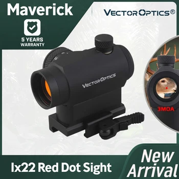 Vector optics Маверик AR15 M4 1x22 Тактически Мерник в една Червена Точка с 20 мм Быстроразъемным Горната основа за определяне на Picatinny