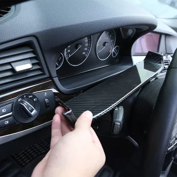 LHD и RHD За BMW Серия 5 F10 2011-2017 ABS Въглеродни влакна Дисплей на Арматурното Табло на Автомобила Декоративна Рамка Аксесоари За Интериора на Колата
