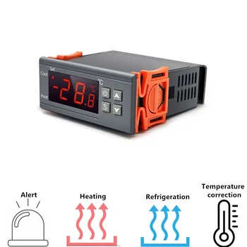 STC-1000 STC 1000 Led Дигитален Термостат за Инкубатор Регулатор на Температурата Терморегулятор Реле Отопление Охлаждане 12 В 24 В 220 В