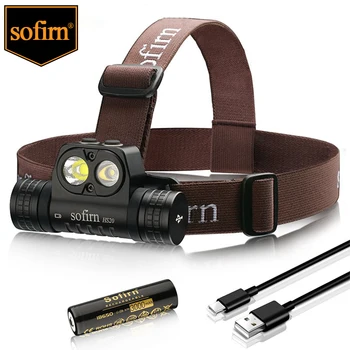 Sofirn HS20 XHP50.2 Led Светлини 2700lm Акумулаторна батерия USB C Фенерче Мощен Главоболие, Фенер Прожектор и Прожектор