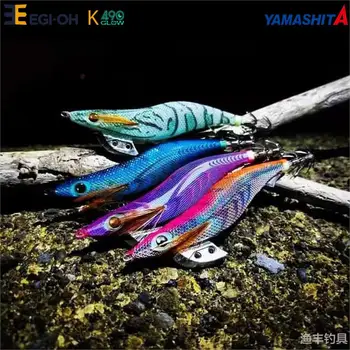 YAMASHITA NEW 2022 K series 490 цветна светещо дърво скарида, кука за калмари, морската риболовна лодка, риболовна стръв