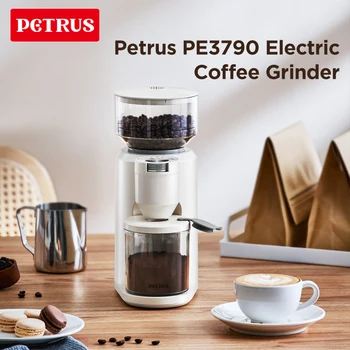 Електрическа кафемелачка Petrus за раздробяване на чеп от неръждаема Стомана, регулируема с 30 точни настройки на смилане на PE3790