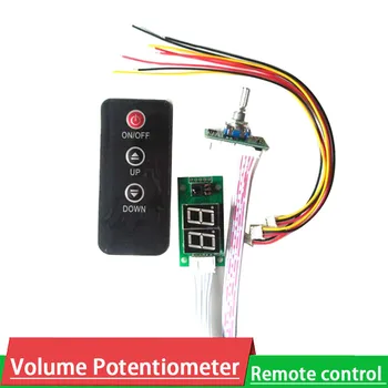 Двоен Цифров Потенциометър с дистанционно управление, потенциометър звука с led дисплей + Инфрачервено дистанционно управление за аудио Усилвател на мощност