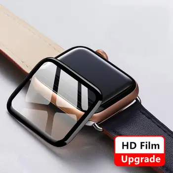 Защитно фолио за дисплея на Apple watch case 44 мм 40 мм 42 мм 38 мм 9D HD Аксесоари мека Филм водоустойчив калъф iwatch series 6 5 4 3 se