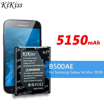KiKiss B500BE Батерия За Samsung GALAXY S4 Mini GT - I9190 I9192 I9195 I9198 S4Mini 3 контакт B500AE Взаимозаменяеми Батерия за телефона