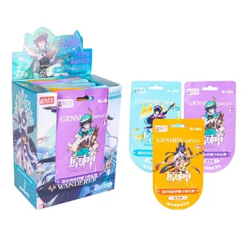 Bandai Genshin Impact Lumine Етерният Жан Колекция Карти Мультяшные Игри Карти Герои Настолни Подарък Играчка Хоби Колекциониране