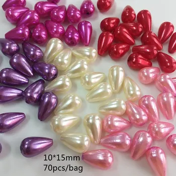 ABS гетероморфизм Цветни перлени капки Мъниста За Бижута направи си САМ Занаят Аксесоари Мъниста Подходящи Бижута Ръчна изработка 10*15 мм