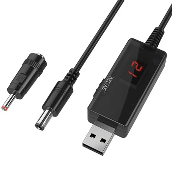 USB до 9 В, от 5 до 12 В Голяма, USB кабел DC 5 В Стъпка до 9 В 12 Преобразувател на напрежение 1A Нагоре Волтов Трансформатор Линия на храна