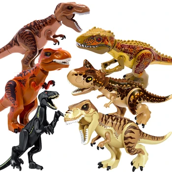 Забавни Играчки Свят Парка На Динозаврите Семейство Градивни Елементи Достъпен Набор От Тиранозавър Рекс Rex Подарък За Деца