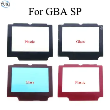 YuXi, Пластмасова, Стъклена Леща За Конзолата Gameboy Advance GBA SP Защитна Капачка за Обектива на Екрана W / Adhensive