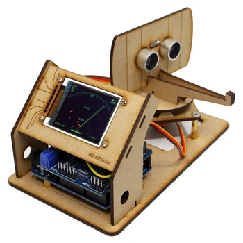 За Arduino Мини Робот За Откриване на Радари С Ултразвуков Радара на Tft LCD Екран Производител на Проект С Отворен Код DIY STEM Progarm Играчка Комплект