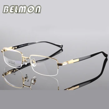 Чиста Титановая Рамки За Очила, Мъжки Компютърни Оптични Очила За Късогледство, Мъжки Прозрачни Прозрачни Лещи RS290