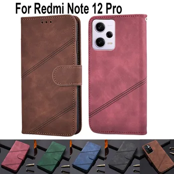 Чанта-портфейл За Redmi Note 12 Pro Plus Fundas Задна Защитна Обвивка, Калъф За Телефон Xiaomi Redmi Note 12 Pro + Plus Fundas Etui