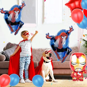 1 бр. Балон с Супергерой Марвел, спайдърмен, Avengers, Украса за Парти в чест на рождения Ден, Детски Играчки, Балон за Детската Душа, Балони