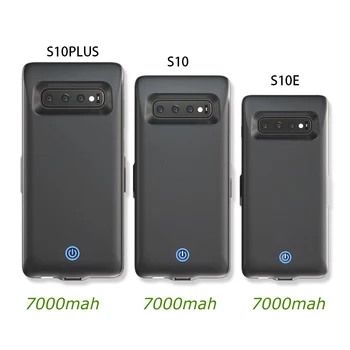 7000 ма Батерия, Зарядно Устройство, Калъф За Samsung Galaxy S10 S10e S10, Плюс Резервни Батерии За мобилни Телефони на Зареждане Калъф Отзад Клип Бързо Зарядно Устройство Капачка