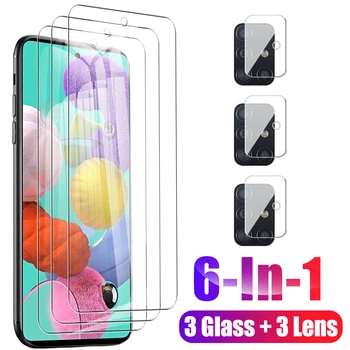 6 В 1 Защитно фолио За екран от Закалено стъкло За Samsung Galaxy A51 4G Защита на Обектива на камерата На A5 1 A 5 1 M 51 M51 Защитно Фолио