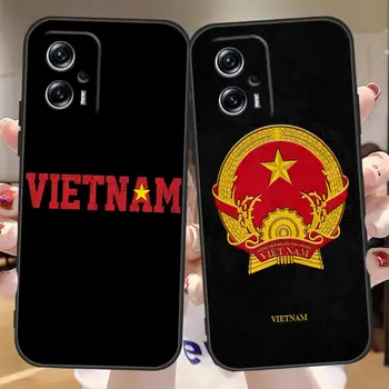 Калъф Funda на Корпуса за Redmi Note 10S 9 9S 9T 7 8 8T 11S 11T 11 11E 10 Pro Plus 4G 5G TPU Калъф Capa Para Калъф Флаг Виетнам Карта