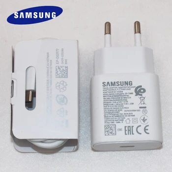 Samsung S20 S21 FE Забележка 20 Ултра Супер Бързо Зарядно Устройство PD PSS 25 W Мощност Стенен Адаптер на ЕС Жак За Galaxy а a53 A33 A52 A72 A70 A80 A90