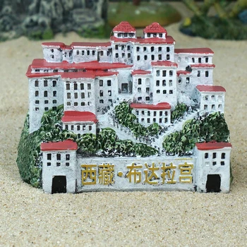 фигурка от смола психически, психологически пясъчната настолна игра на скоростната придворная терапия Сграда порцелан Дворец Потала тиббет