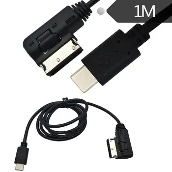 USB 3.1 Type C до превозвача В AMI MDI Кабел, Зарядно Устройство, Кабел За VW AUDI Q5 Q7 Macbook