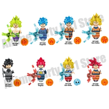 Това е една Продажба на Dragon Ball Z Goku Строителни Блокове Аниме Сбирка кукли, Детски мини Фигурки, Играчки Тухли Подаръци