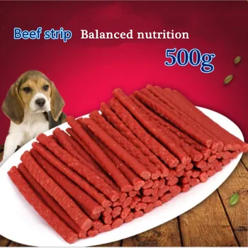 Храна За Хранене на Домашни Любимци Здравословна, Вкусна Закуска За възрастни Кучета от Говеждо пръчка 500 грама Храна За Кучета Спортни Закуски