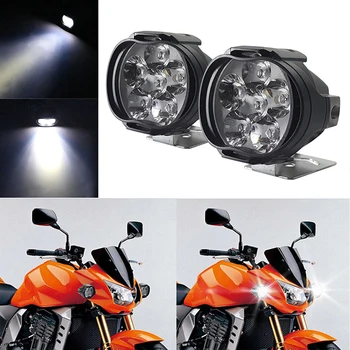 1бр 6 LED Bright Висока мощност 8 W E-bike Мотоциклет Противотуманный Прожектор Led Светлина Бяла Светлина Работен Светлина DC 12 Шофиране 5000 До