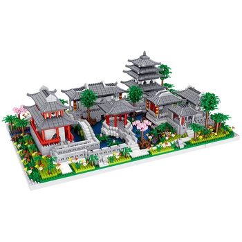 Китайската Традиционна Колекция от класически Ландшафтната архитектура Суджоу, Строителен комплект За възрастни и деца (3930 бр.)