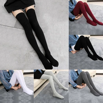 Дамски Дълги Чорапи, японски Чорапогащи Над Коляното, Гамаши Над Коляното, Модни Високи Еластични Секси Чорапи За Момичета