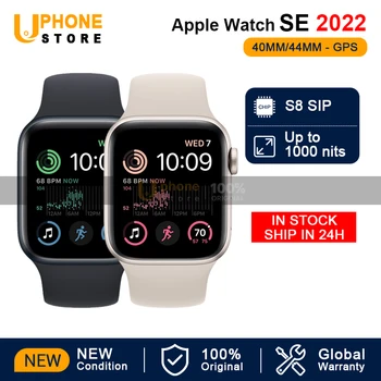 2022 НОВИ Умен Часовник Apple Watch SE 2-ро Поколение 40 мм/44 мм GPS Алуминий със Спортните Часове