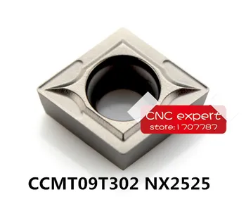 CCMT09T302 NX2525 / CCMT09T304 NX2525 / CCMT09T308 NX2525, твердосплавная струговане поставяне, пяна, расточная планк, машина, подходяща за SCLCR