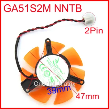 GA51S2M -NNTB 12 0.15 A 47 мм 2Pin За ZOTAC GT210 GT520 GT610 N8600GT Фен видео карти
