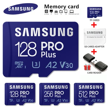 SAMSUNG EVO Plus Micro SD Карта с Памет Колата 128 GB, 64 GB, 32 GB, 512 GB 256 GB Micro TF Class10 UHS-I Високоскоростен U1 U3 4K Microsd TF Карта