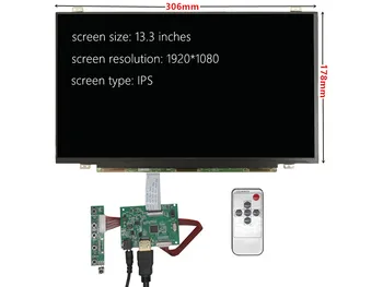 13,3 Инча 1920*1080 IPS Екран Дисплей LCD монитор Шофьор на Такси за Управление на HDMI-Съвместим За Lattepanda, Raspberry Pi Pi Banana