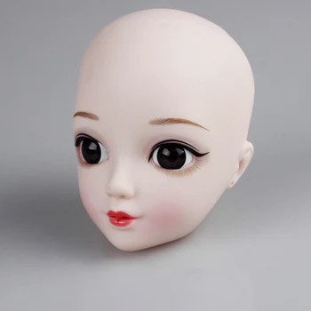 60 см Аксесоари за Кукли 1/3 от Кукли BJD Главата с Миглите Бяла Глава с Грим и Аксесоари за Кукли