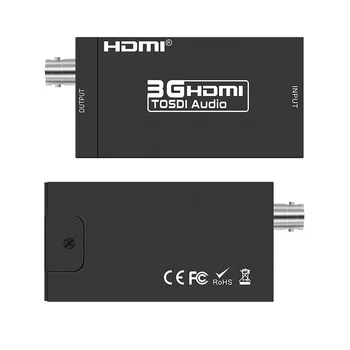 Мини 3G 1080P HDMI в SDI SD-SDI HD-SDI 3G-SDI HD Видео Конвертор с адаптер на захранване в търговията на дребно опаковки