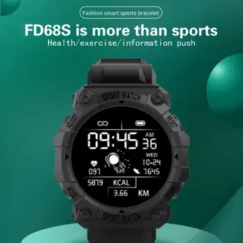 Смарт Часовници За Мъже И Жени FD68S Smartwatch Сърдечния Ритъм на Кръвта Фитнес Тракер Сензорен Екран Спортни Часовници с Bluetooth За IOS и Android