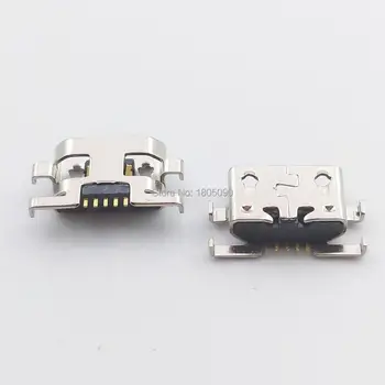 100шт Micro USB, Mini Jack 5pin Обратна поставяне на плоски, без усукване страничен Конектор За Motorola G2 G + 1 XT1063 XT1068